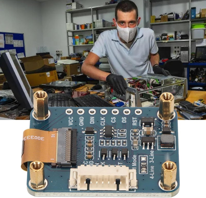 Dilwe وحدة عرض LCD RGB SPI بحجم 0.96 بوصة مع وحدة تحكم SSD1357، 65 ألف لون ودقة 64x128، متوافقة مع واجهات SPI ذات 4 أسلاك و 3 أسلاك للوحة الأم - Image 3